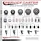 Service Caster 5'' Gray Polyurethane Wheel Swivel 7/8'' Square Stem Caster Set 2 Brakes, 4PK SCC-SQ20S514-PPUB-GRY-PLB-78-2-S-2 - alternate 4